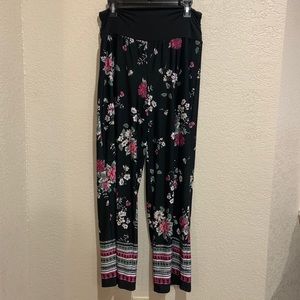ALYX Floral Hot Pink Black Palazzo Pants